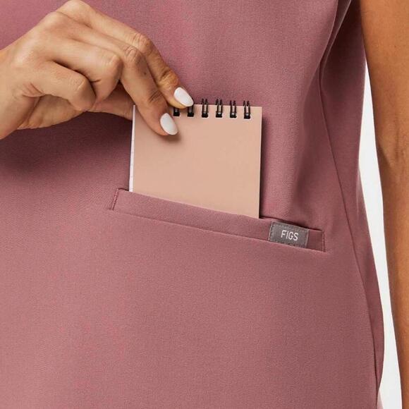 Figs Casma Mauve V-Neck Scrub Top in Size XXL - Picture 3 of 7